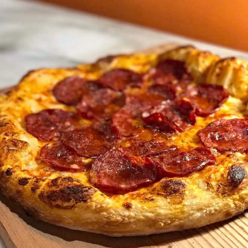 Pizza at pizzeria