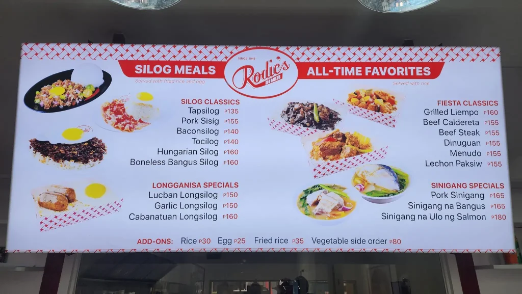 Rodics-Menu-Philippines-Prices-2024